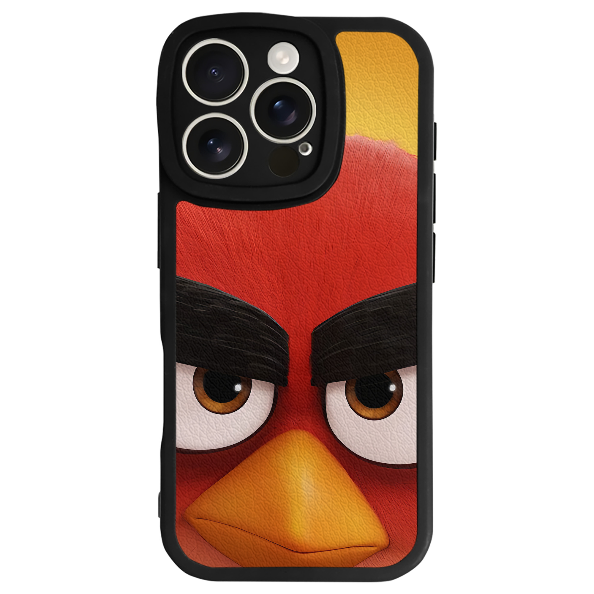 （画像用） Angry Birds アングリーバード 【iPhone 16シリーズ対応】シリコンスマホケース（レザー調） 材質：シリコン